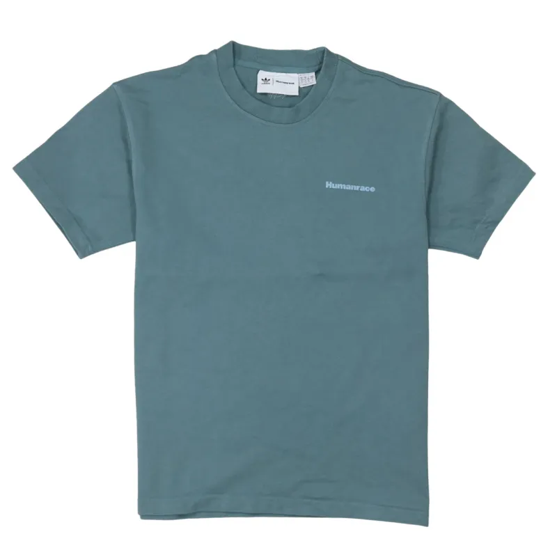 Adidas Teal Green T Shirt Men's Small Humanrace Printed Logo Casual Tee Top sold by Vintage Club
