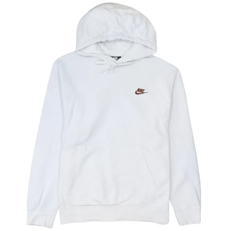 Nike 90's Swoosh Pullover Hoodie Medium White sold by Vintage Club