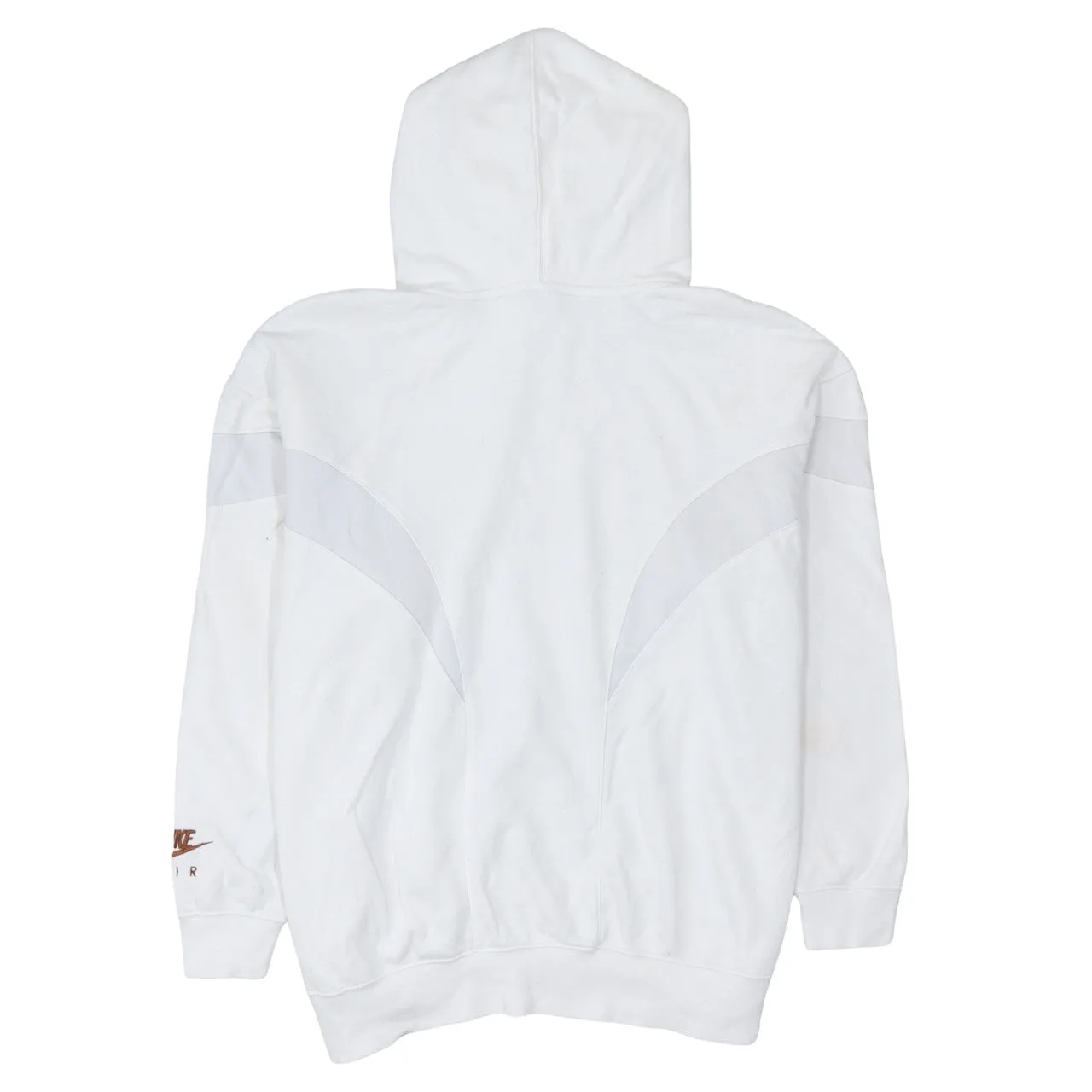 Nike 90's Center Middle Swoosh Pullover Hoodie Medium White sold by Vintage Club product image thumbnail 2