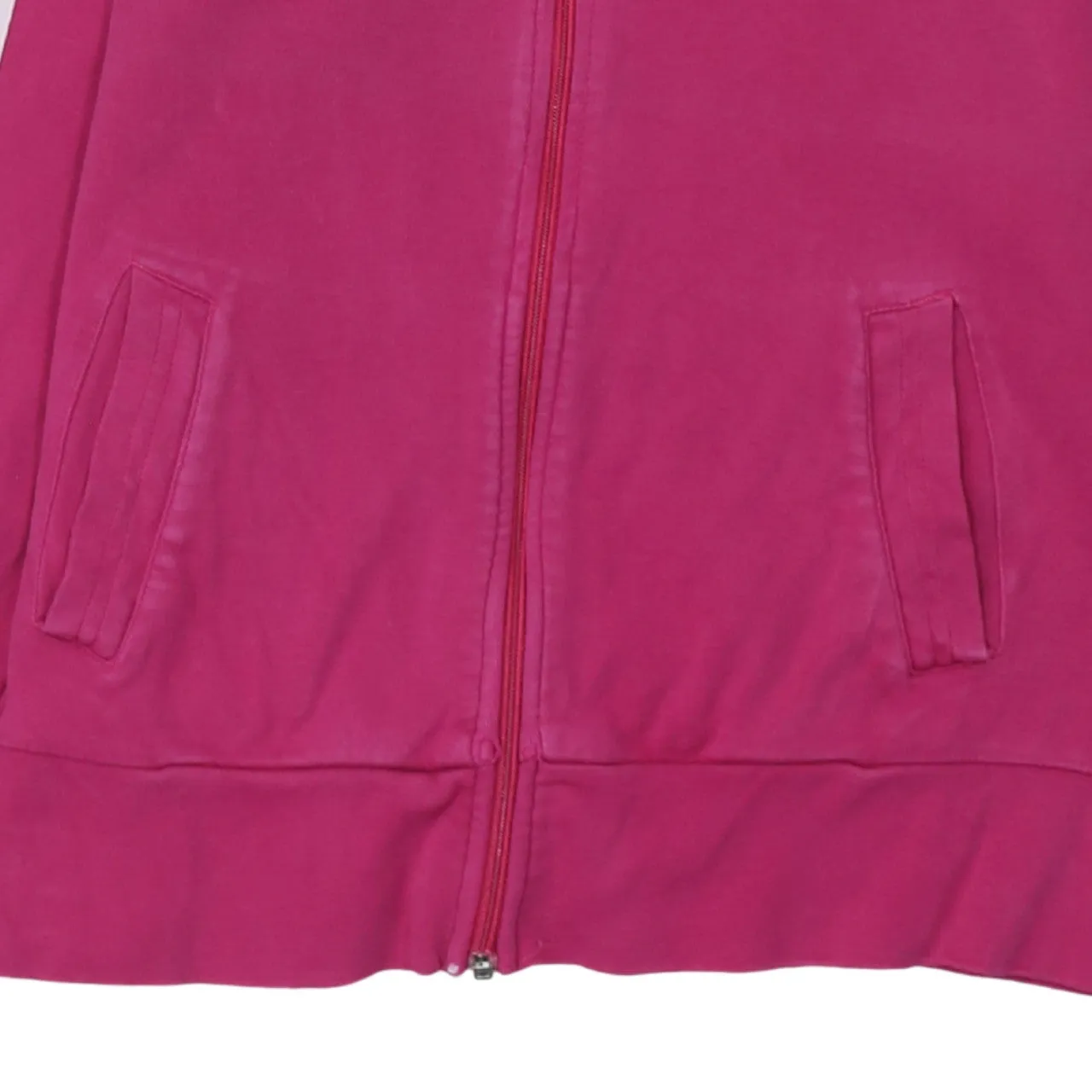 Adidas 90's Striped Sleeve Full Zip Up Hoodie Large Pink sold by Vintage Club product image thumbnail 4