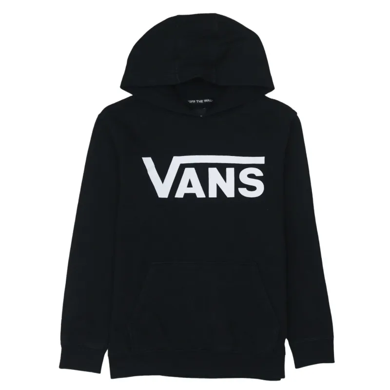 VANS 90's Spellout Pullover Hoodie Large Black sold by Vintage Club