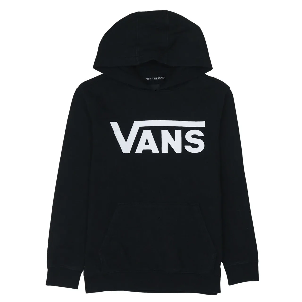 VANS 90's Spellout Pullover Hoodie Large Black sold by Vintage Club