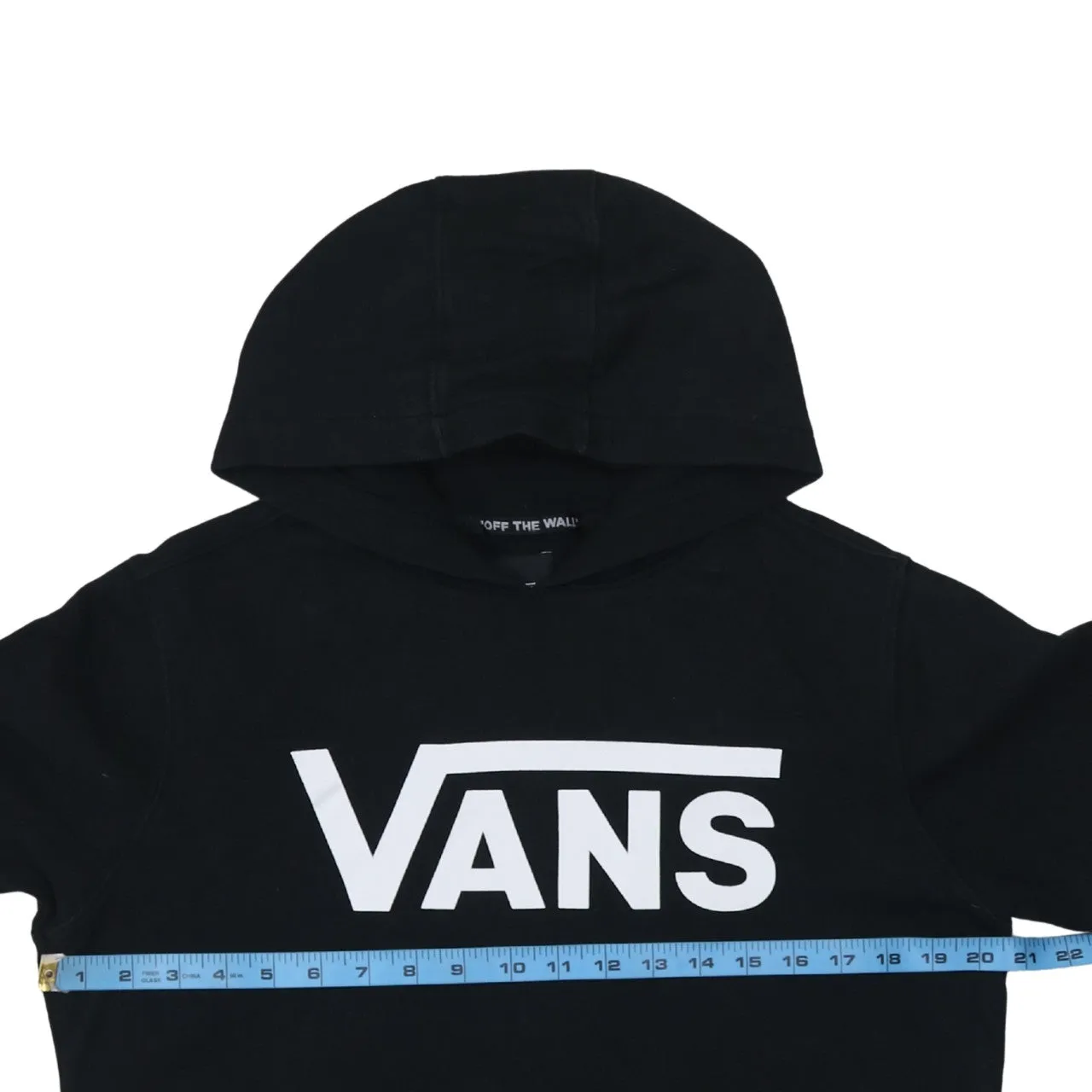 VANS 90's Spellout Pullover Hoodie Large Black sold by Vintage Club product image thumbnail 5