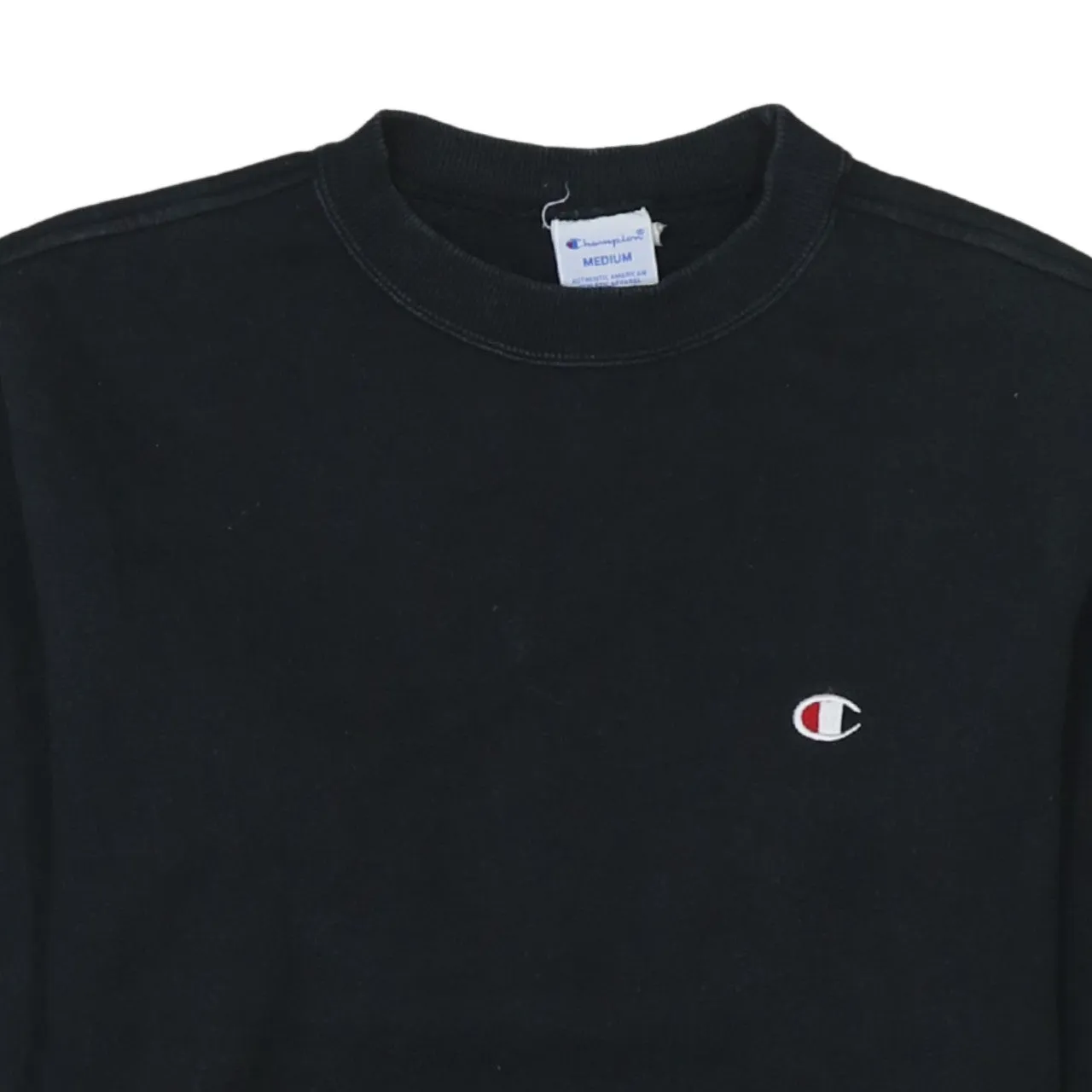 Champion 90's Lightweight Crew Neck Sweatshirt Medium Black sold by Vintage Club product image thumbnail 3