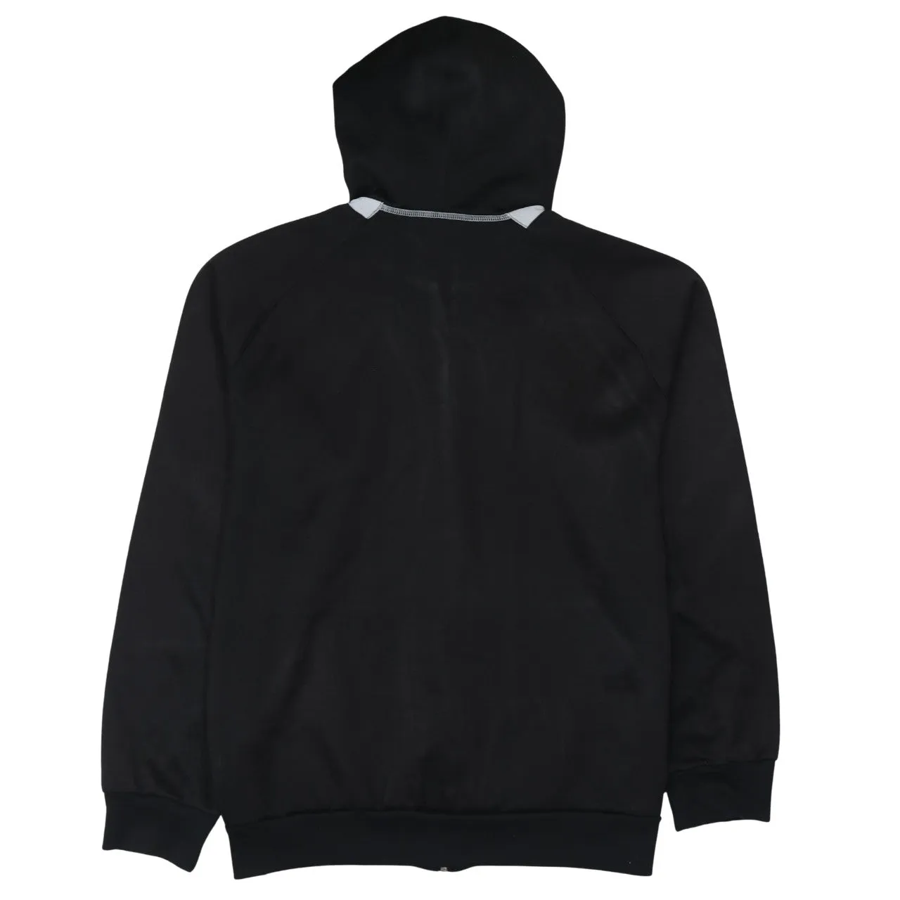 Puma Black Zip Hoodie Women's XLarge Embroidered Logo Contrast Panels Fleece Sweatshirt sold by Vintage Club product image thumbnail 2