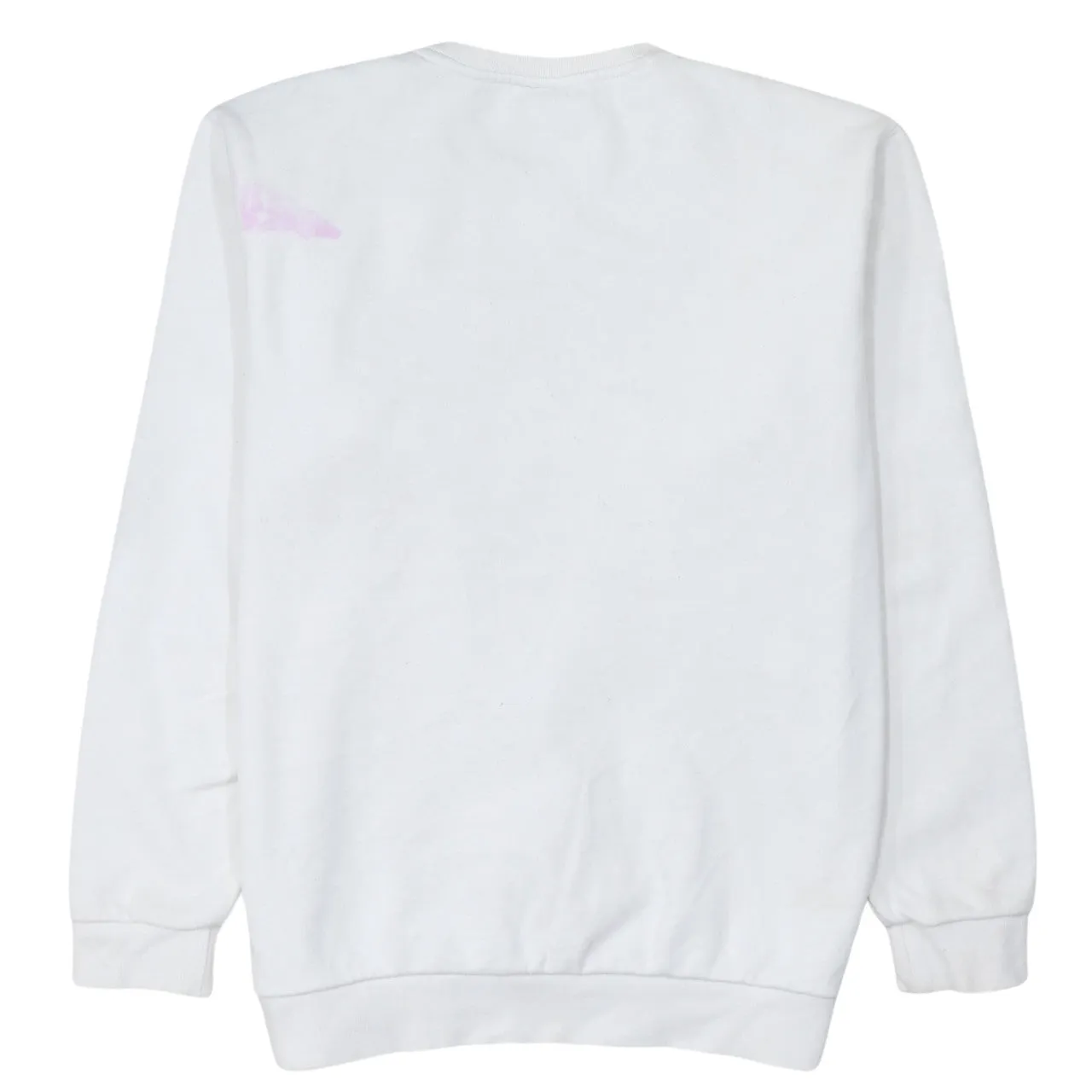 Ellesse White Sweatshirt Women's XLarge Embroidered Chest Logo Ribbed Cuffs Crewneck Pullover sold by Vintage Club product image thumbnail 2