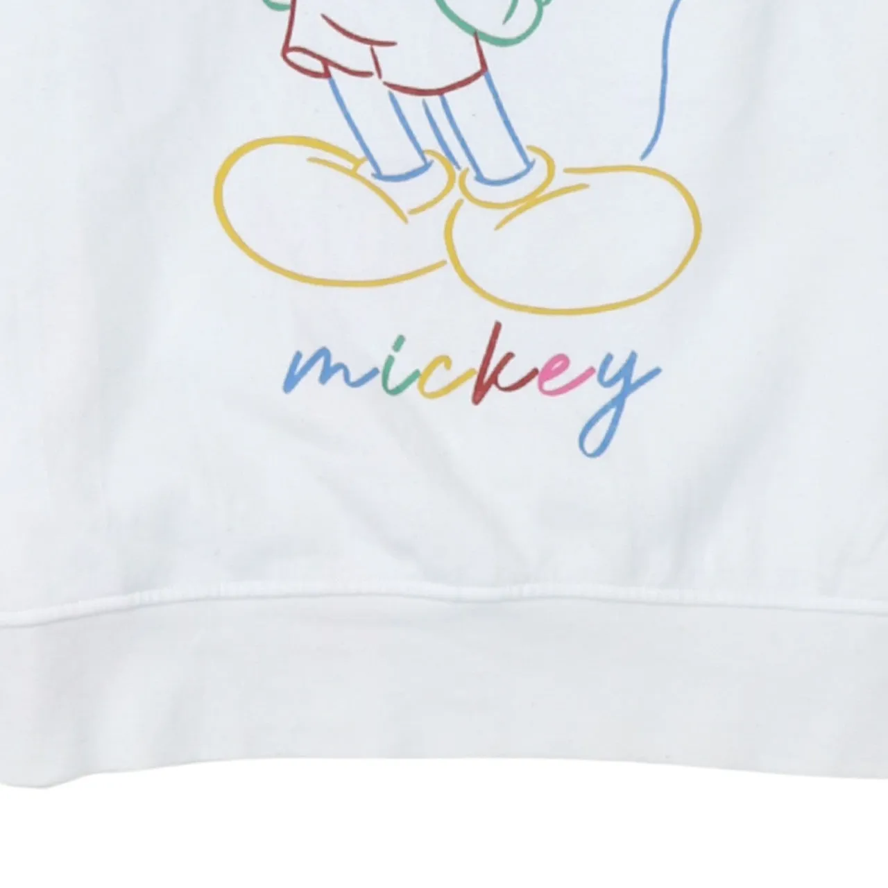 Disney 90's Mickey Mouse Crew Neck Sweatshirt XSmall White sold by Vintage Club product image thumbnail 4