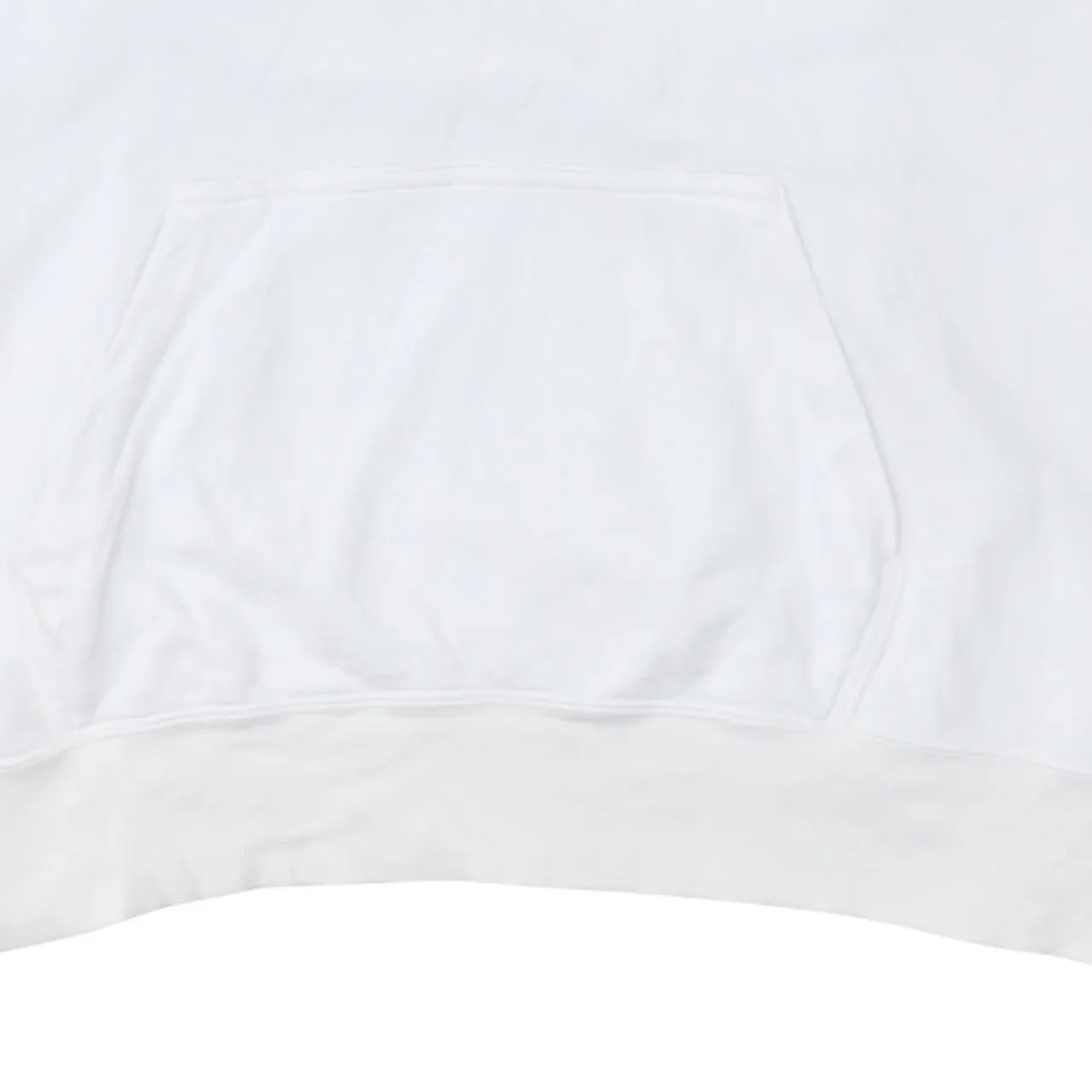 Nike White Hoodie Men's Medium Blue Outline Logo Front Pocket Pullover Sweatshirt sold by Vintage Club product image thumbnail 4