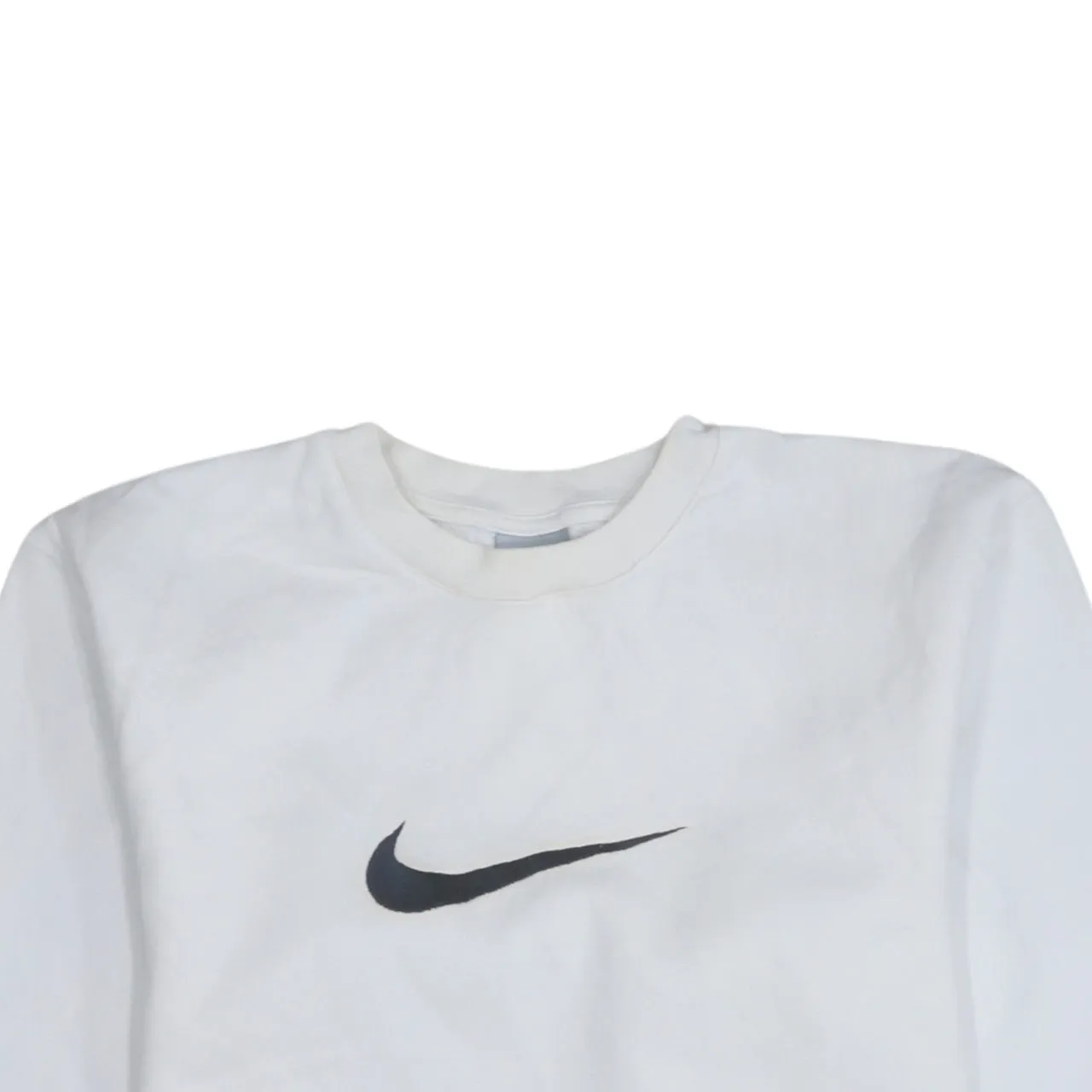 Nike 90's Center Middle Swoosh Crew Neck Sweatshirt XLarge White sold by Vintage Club product image thumbnail 3