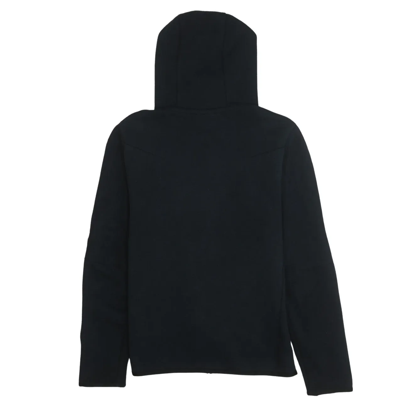 Nike Black Tech Fleece Full Zip Hoodie Men's Small Arm Zip Pocket Taped Chevron Sweatshirt sold by Vintage Club product image thumbnail 2