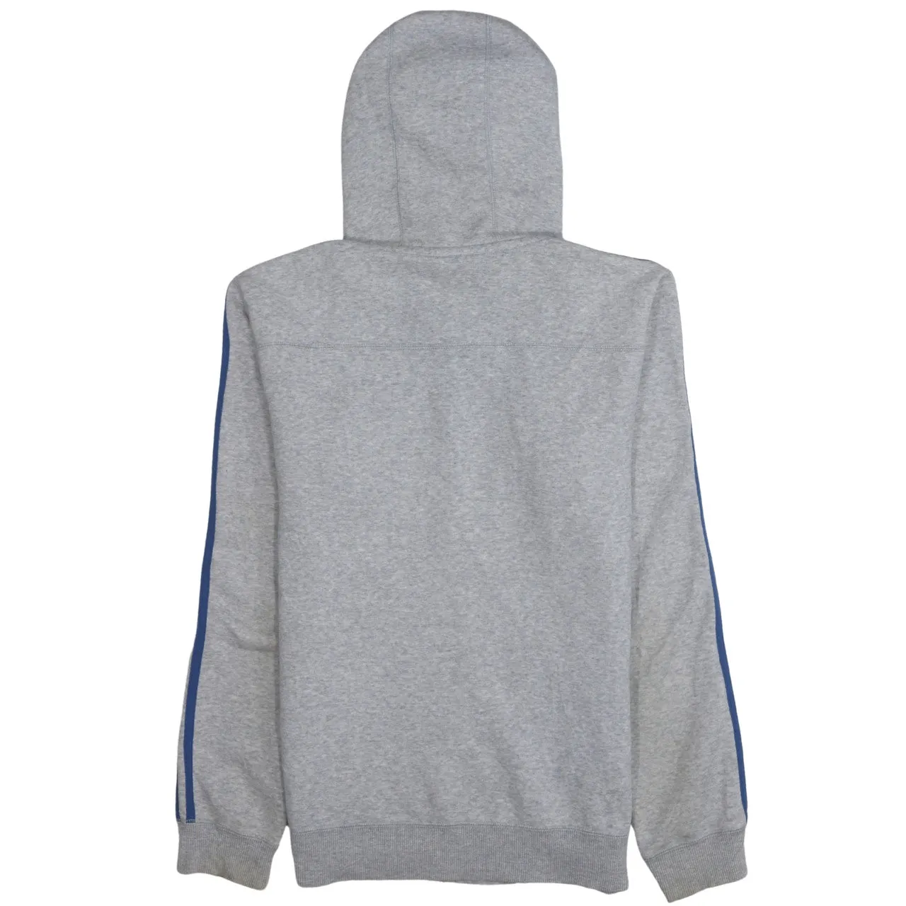 Adidas 90's Striped Sleeve Full Zip Up Hoodie Small Grey sold by Vintage Club product image thumbnail 2