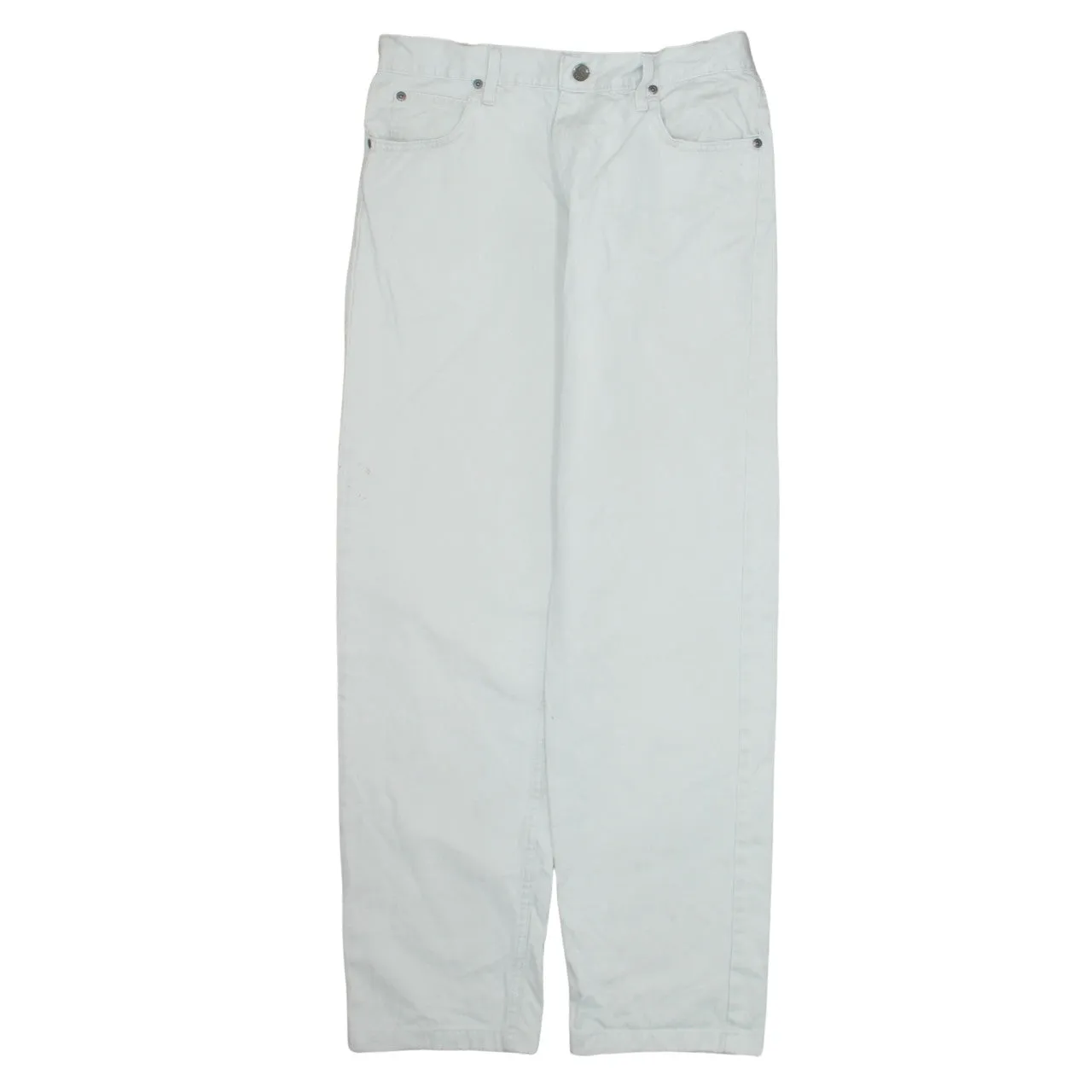 Lee White Trousers Men's W32 Straight Leg Five Pocket Denim Jeans sold by Vintage Club product image thumbnail 2
