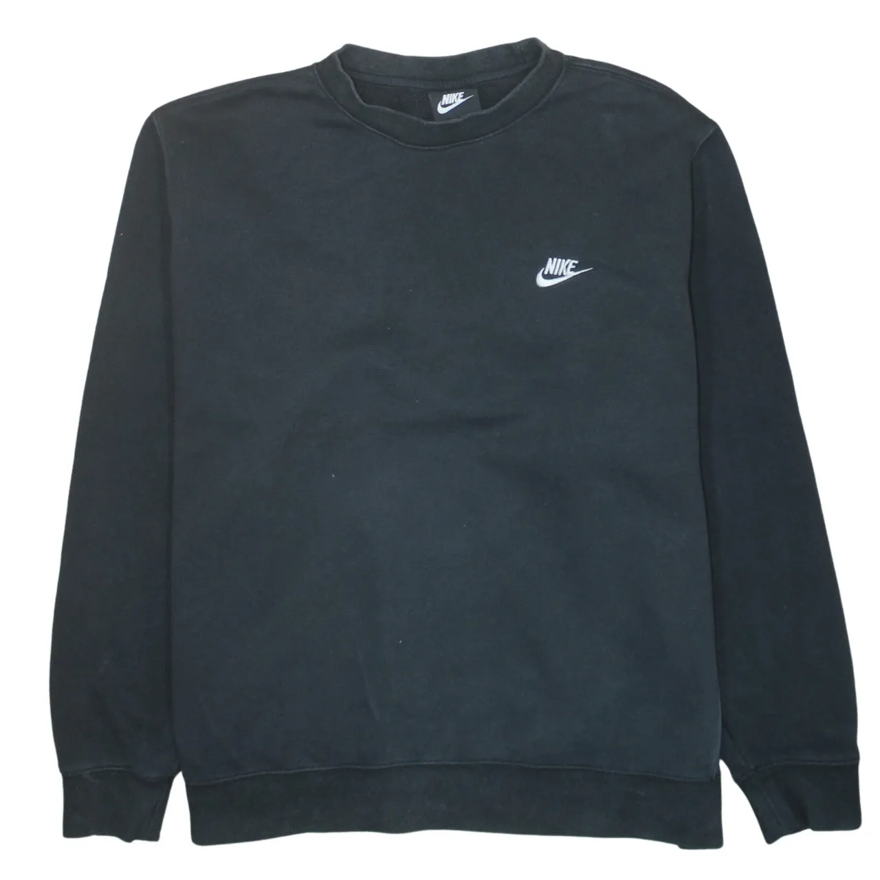 Nike 90's Swoosh Crew Neck Sweatshirt XLarge Black sold by Vintage Club