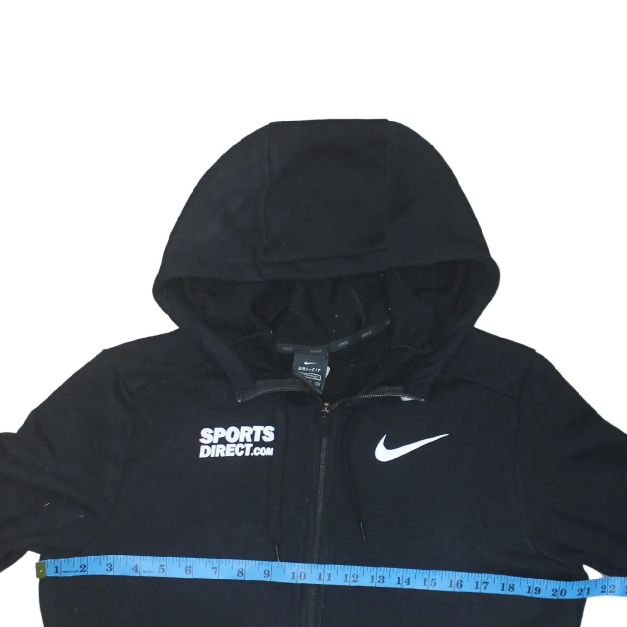 Nike 90's Swoosh Full Zip Up Hoodie Medium Black sold by Vintage Club product image thumbnail 5