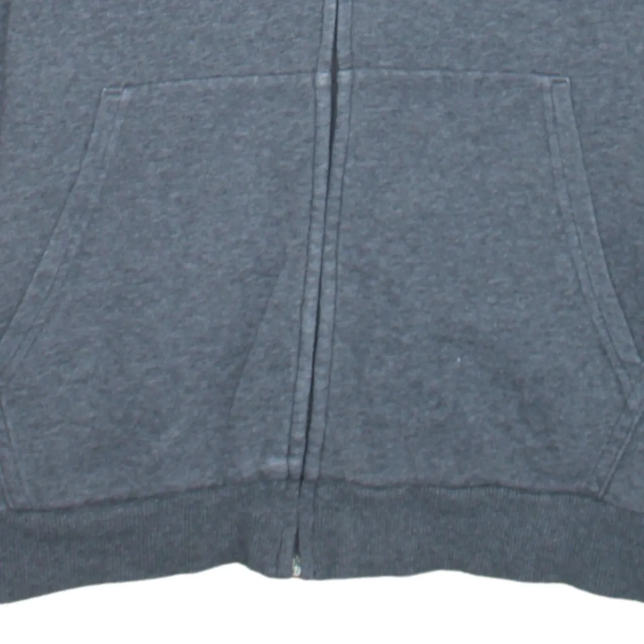 Under Armour 90's Drawstring Pockets Full Zip Up = Hoodie Medium Grey sold by Vintage Club product image thumbnail 4