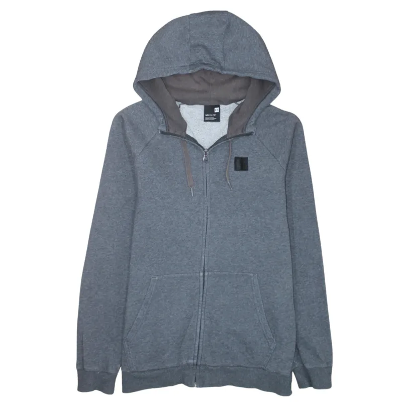 Under Armour 90's Drawstring Pockets Full Zip Up = Hoodie Medium Grey sold by Vintage Club