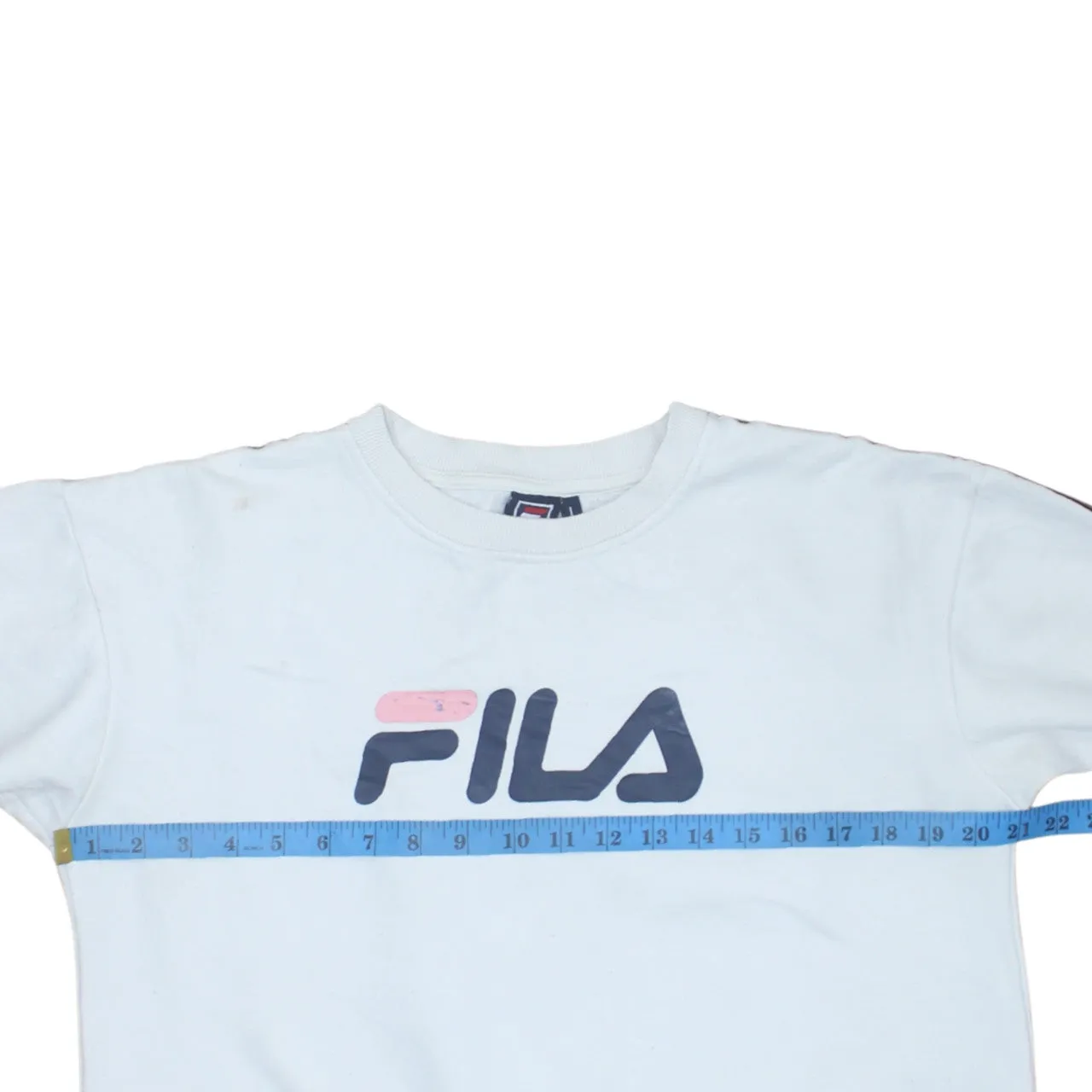 Fila 90's Spellout Crew Neck Sweatshirt Large White sold by Vintage Club product image thumbnail 5