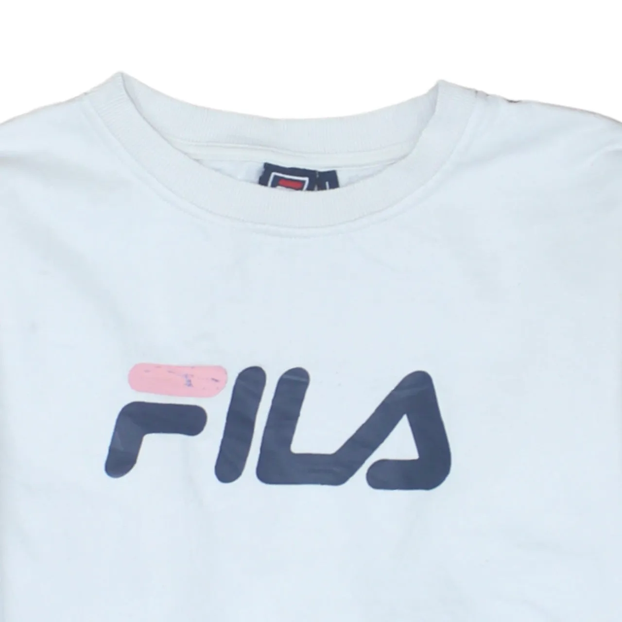 Fila 90's Spellout Crew Neck Sweatshirt Large White sold by Vintage Club product image thumbnail 3