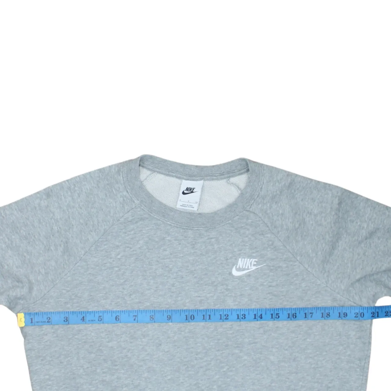 Nike Grey Sweatshirt Men's Small Embroidered Chest Logo Raglan Sleeve Pullover sold by Vintage Club product image thumbnail 5