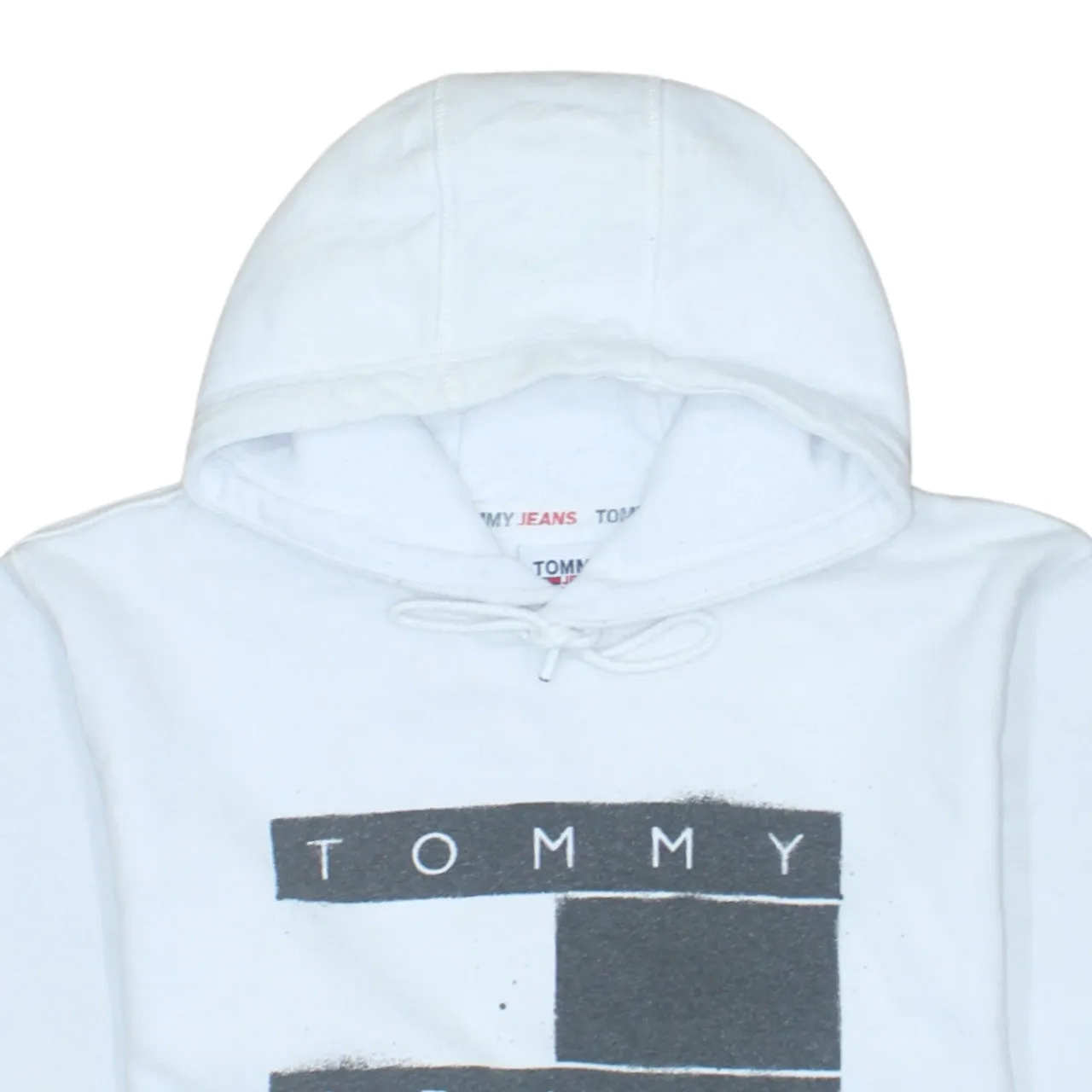Tommy Jeans 90's Spellout Pullover Hoodie Large White sold by Vintage Club product image thumbnail 3