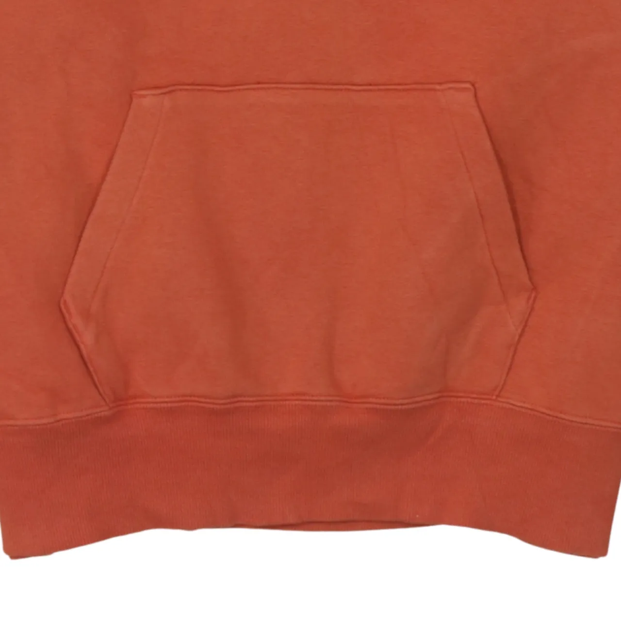Nike Burnt Orange Hoodie Men's Medium Printed Shoulder Logo Front Pocket Pullover Sweatshirt sold by Vintage Club product image thumbnail 4