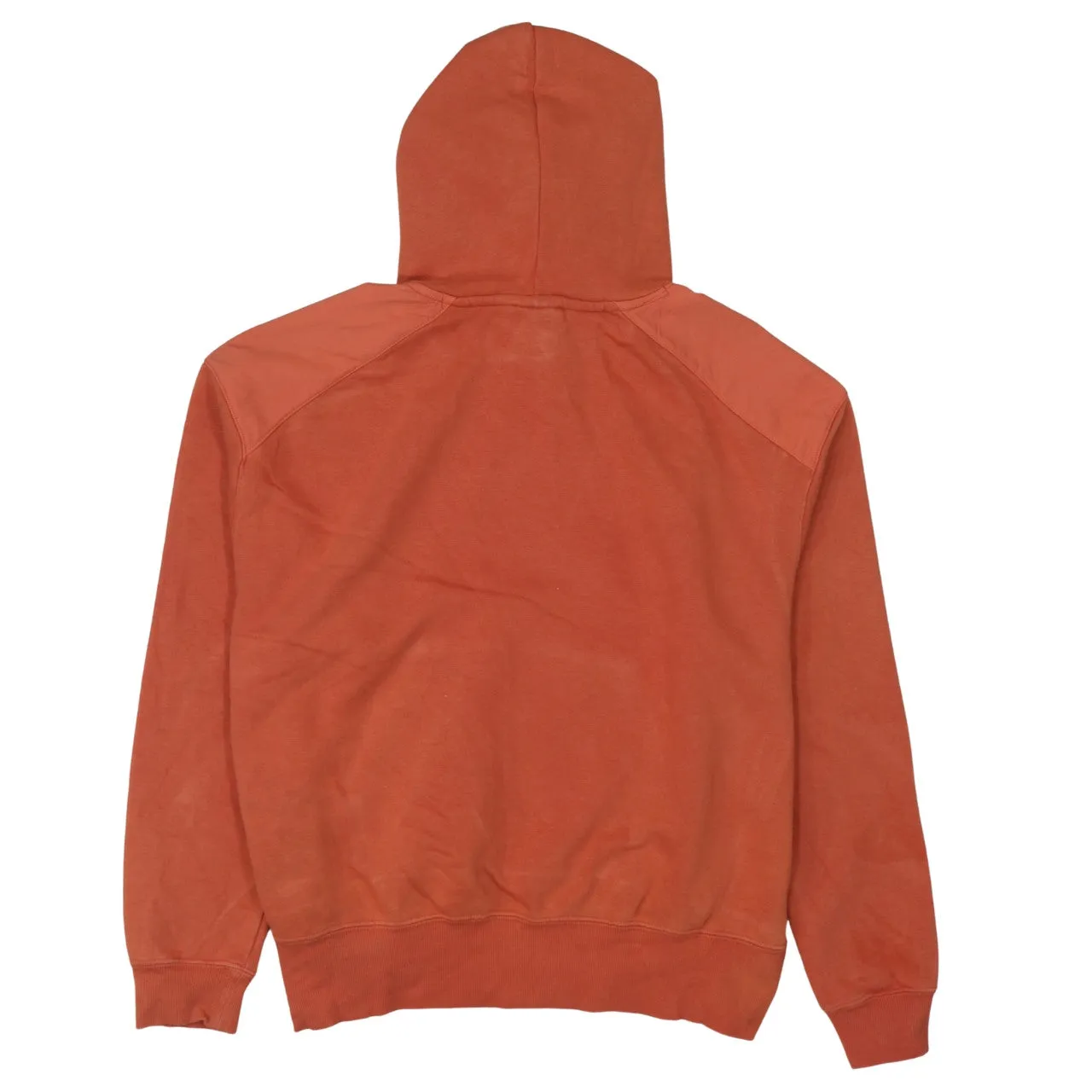 Nike Burnt Orange Hoodie Men's Medium Printed Shoulder Logo Front Pocket Pullover Sweatshirt sold by Vintage Club product image thumbnail 2