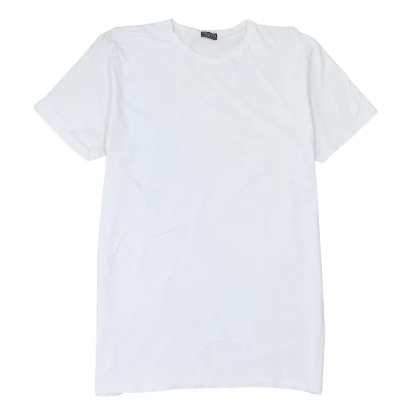Kappa White T Shirt Women’s XLarge Subtle Embroidered Chest Logo Short Sleeve Tee Top made by Kappa