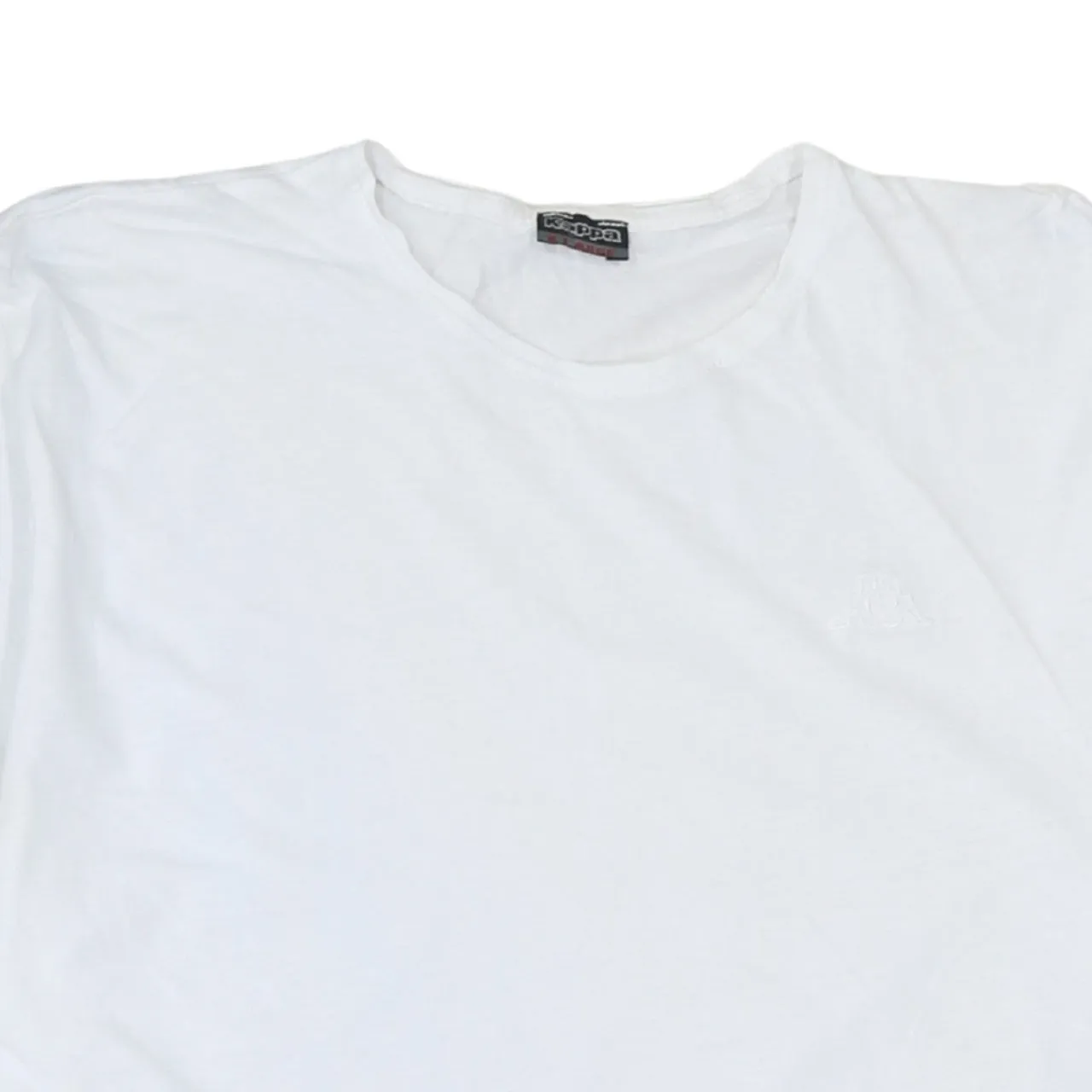 Kappa White T Shirt Women’s XLarge Subtle Embroidered Chest Logo Short Sleeve Tee Top sold by Vintage Club product image thumbnail 3