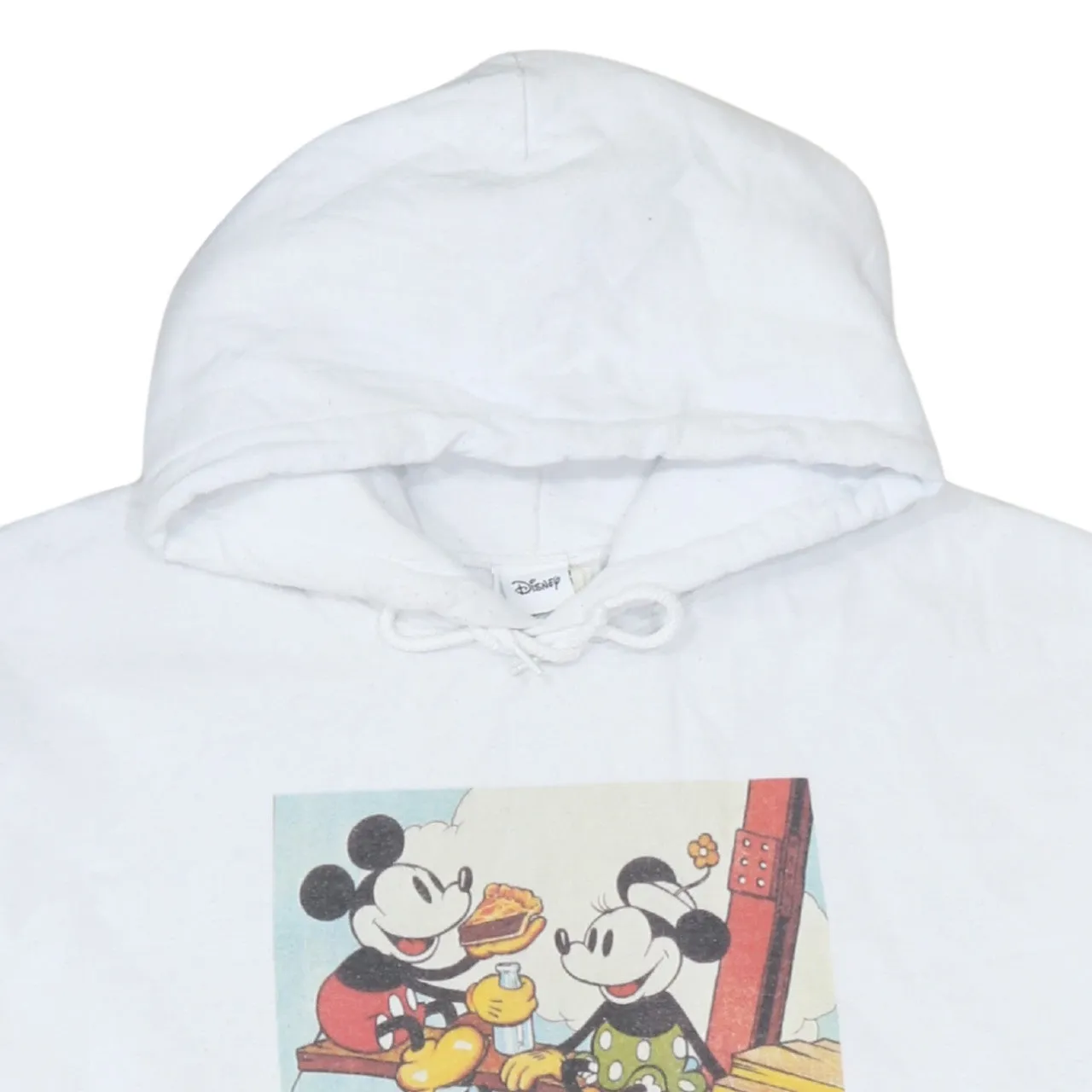 Disney 90's Mickey Mouse Pullover Hoodie XLarge White sold by Vintage Club product image thumbnail 3