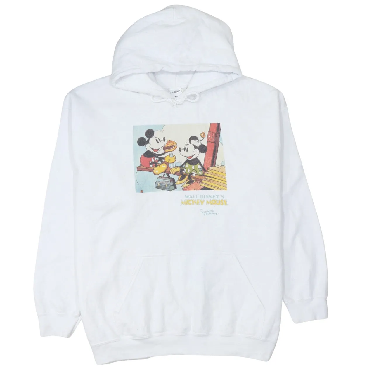 Disney 90's Mickey Mouse Pullover Hoodie XLarge White sold by Vintage Club