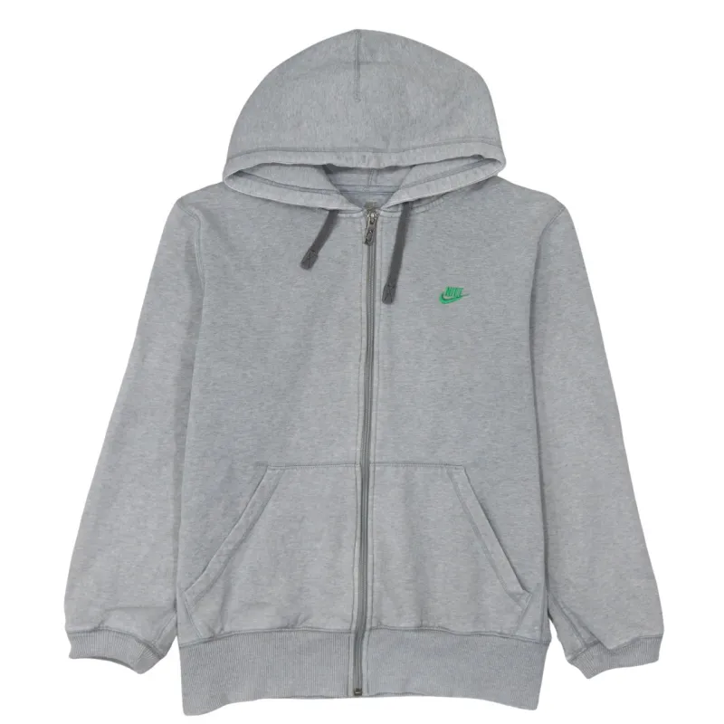 Nike 90's Swoosh Full Zip Up Hoodie Large Grey sold by Vintage Club