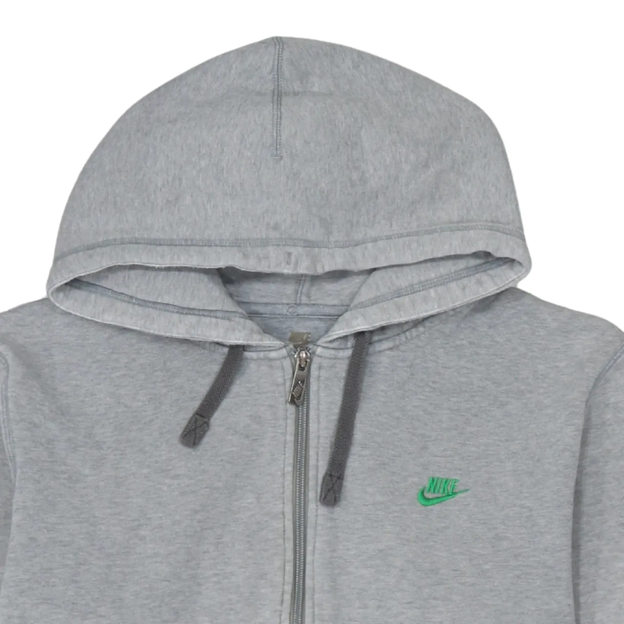 Nike 90's Swoosh Full Zip Up Hoodie Large Grey sold by Vintage Club product image thumbnail 3