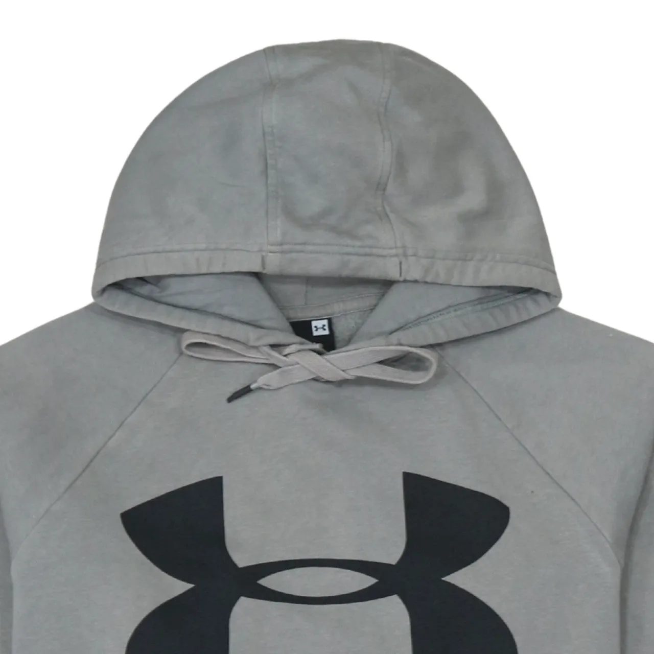 Under Armour Grey Hoodie Women's Medium Printed Logo Front Pocket Pullover Sweatshirt sold by Vintage Club product image thumbnail 3