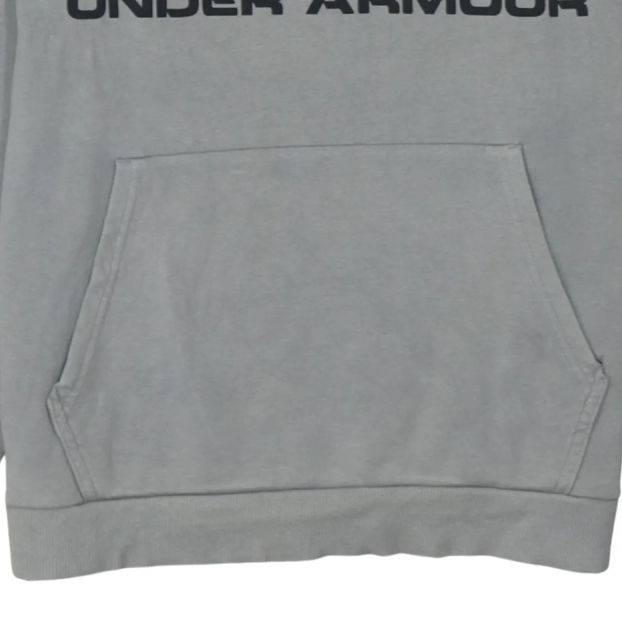 Under Armour Grey Hoodie Women's Medium Printed Logo Front Pocket Pullover Sweatshirt sold by Vintage Club product image thumbnail 4