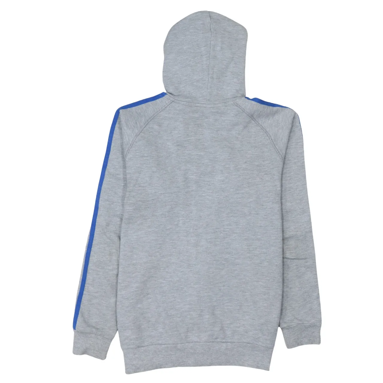 Adidas 90's Striped Sleeve Full Zip Up Hoodie Large Grey sold by Vintage Club product image thumbnail 2