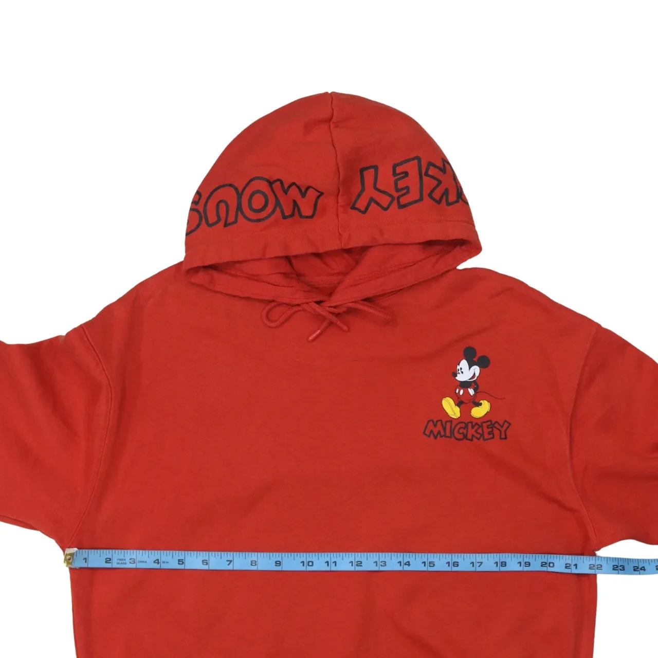Disney Red Hoodie Men's XSmall Printed Mickey Mouse Graphic Pullover Fleece Sweatshirt sold by Vintage Club product image thumbnail 5