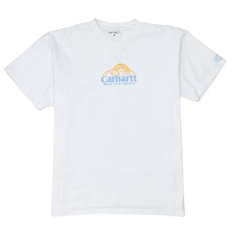 Carhartt 90's Spellout Short Sleeves T Shirt Medium White made by Carhartt