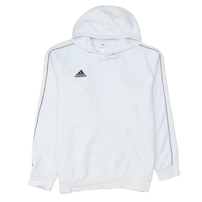 Adidas 90's Drawstring Pockets Pullover Hoodie Large White sold by Vintage Club