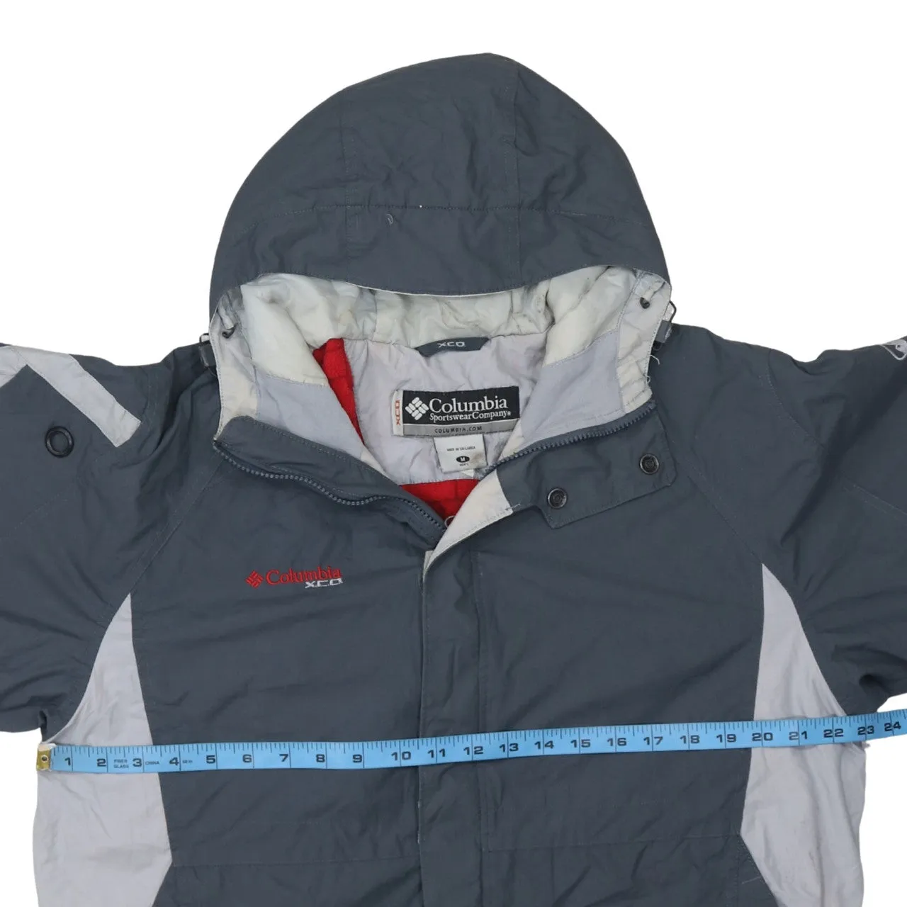 Columbia 90's Hooded Full Zip Up Windbreaker Medium Grey sold by Vintage Club product image thumbnail 5