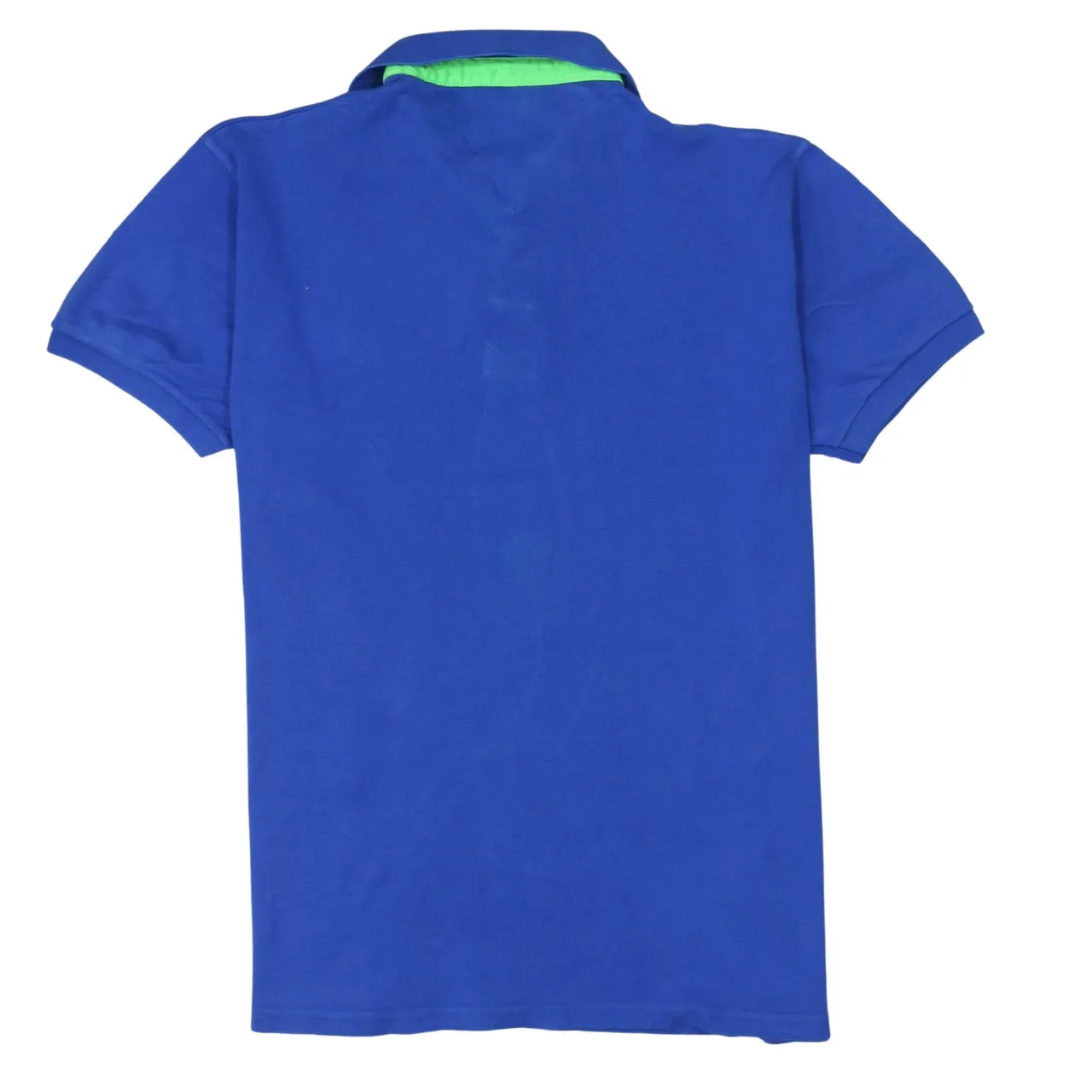 HUGO BOSS 90's Short Sleeves Quarter Button Polo Shirt XXXLarge (3XL) Blue sold by Vintage Club product image thumbnail 2