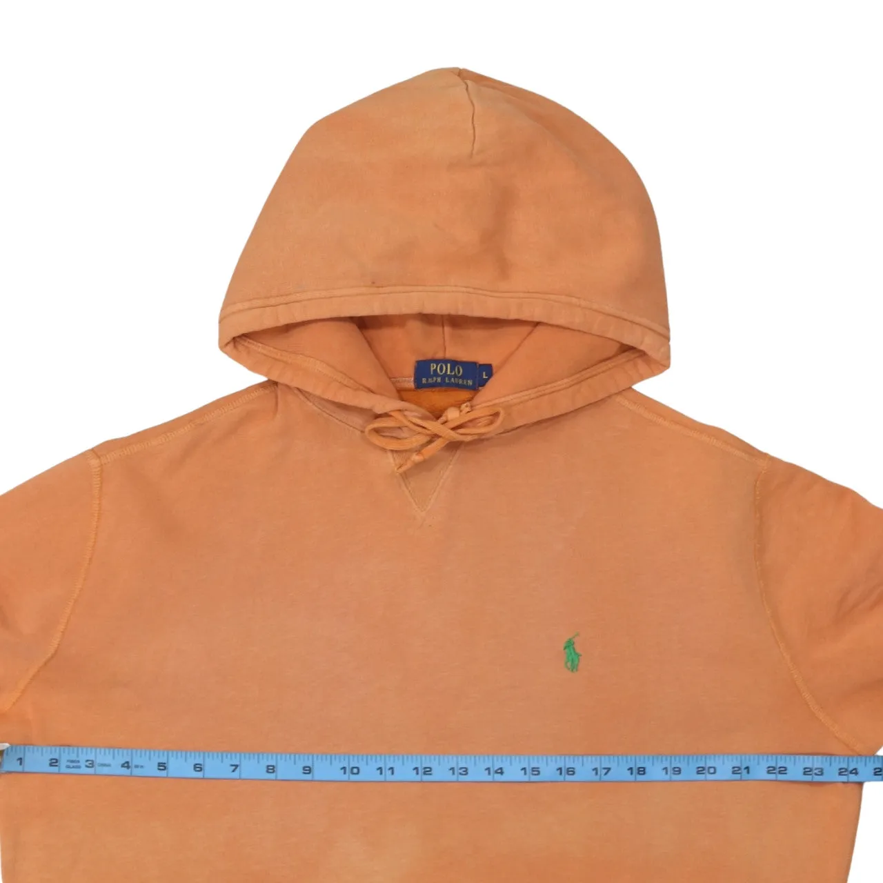 Polo Ralph Lauren Orange Hoodie Men's Large Embroidered Pony Logo Front Pocket Pullover Sweatshirt sold by Vintage Club product image thumbnail 5