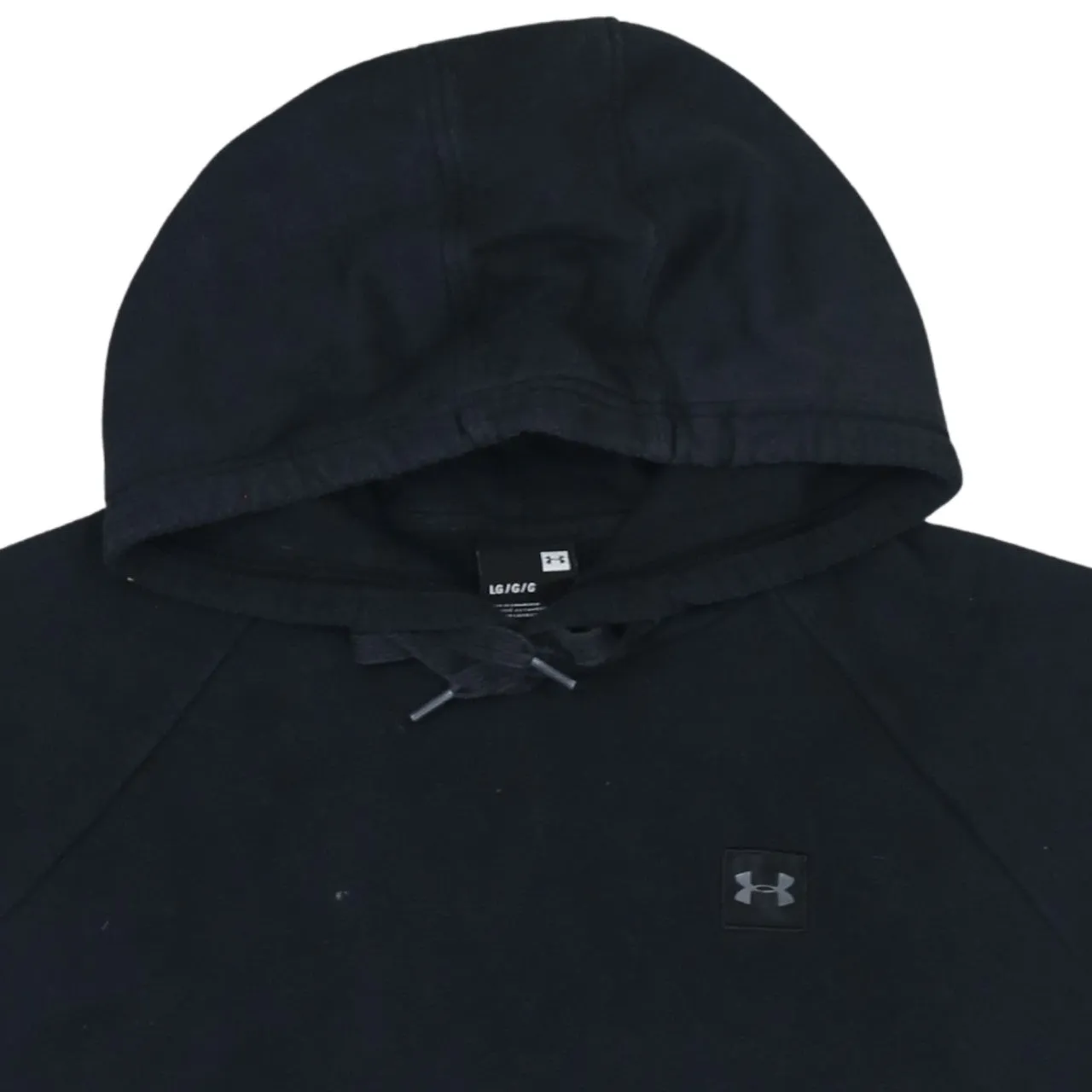 Under Armour 90's Drawstring Pockets Pullover Hoodie Large Black sold by Vintage Club product image thumbnail 3