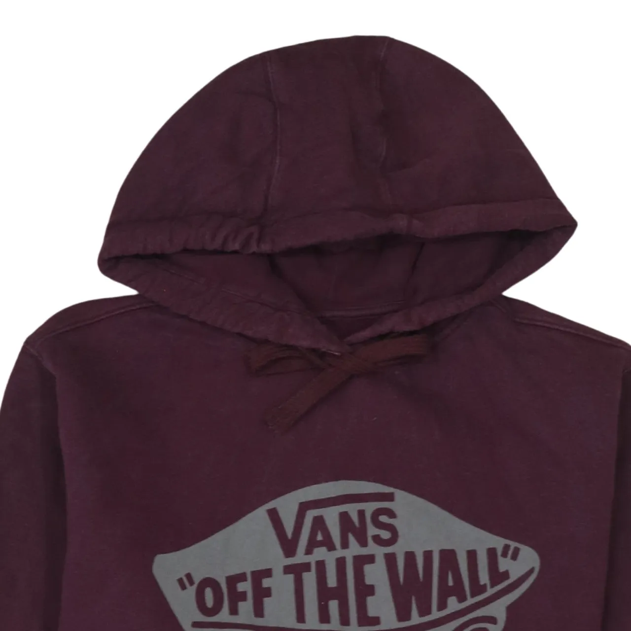 VANS 90's Spellout Pullover Hoodie Medium Burgundy Red sold by Vintage Club product image thumbnail 3