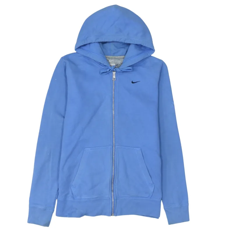 Nike 90's Swoosh Full Zip Up Hoodie Medium Blue sold by Vintage Club