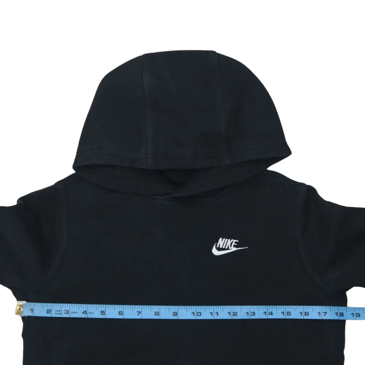 Nike 90's Swoosh Pullover Hoodie Large Black sold by Vintage Club product image thumbnail 5