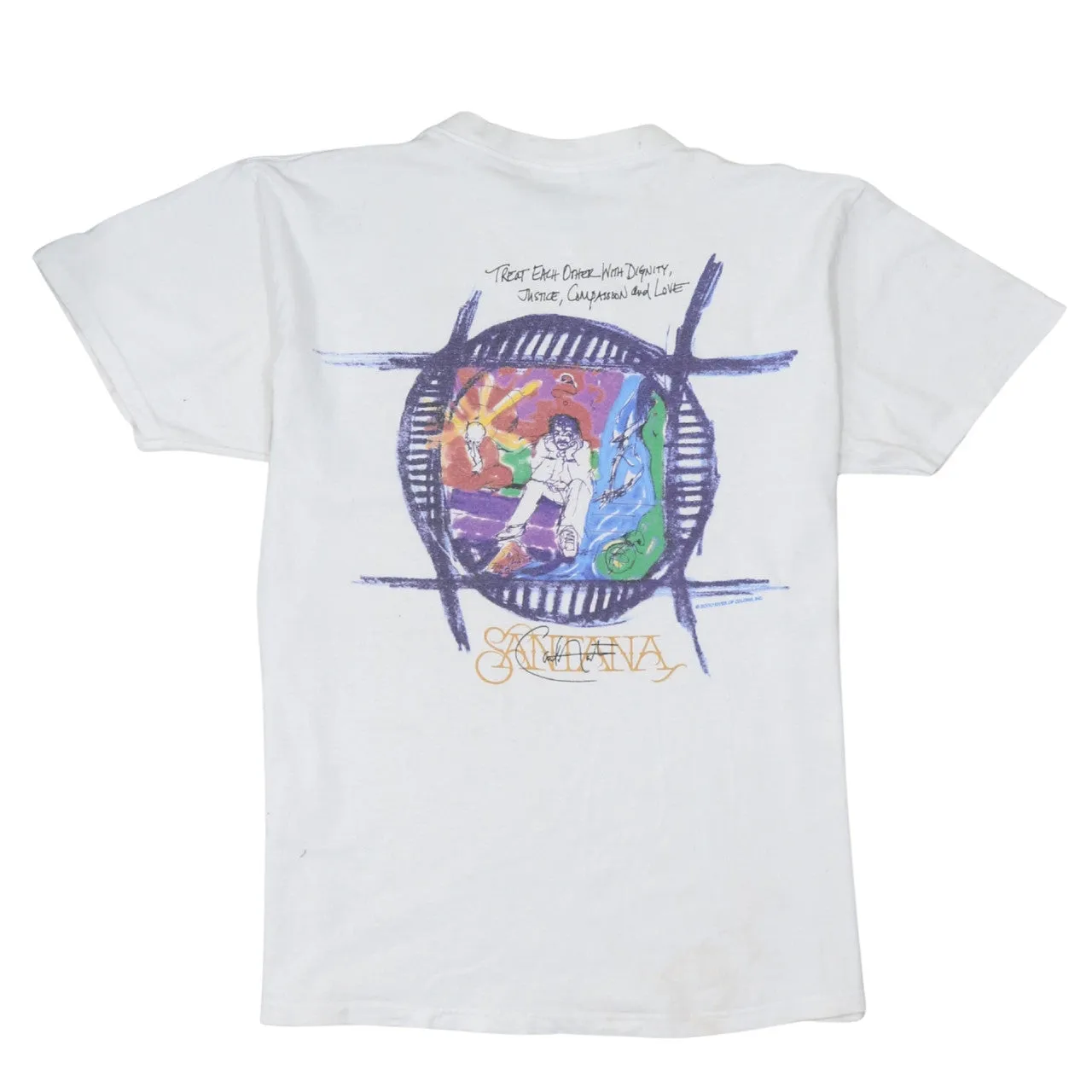 Hard Rock Cafe 90's Short Sleeves Crew Neck T Shirt Large White sold by Vintage Club product image thumbnail 2