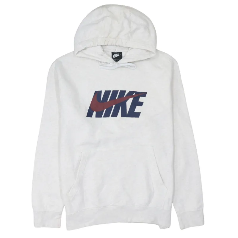 Nike 90's Center Middle Swoosh Pullover Hoodie Large White sold by Vintage Club