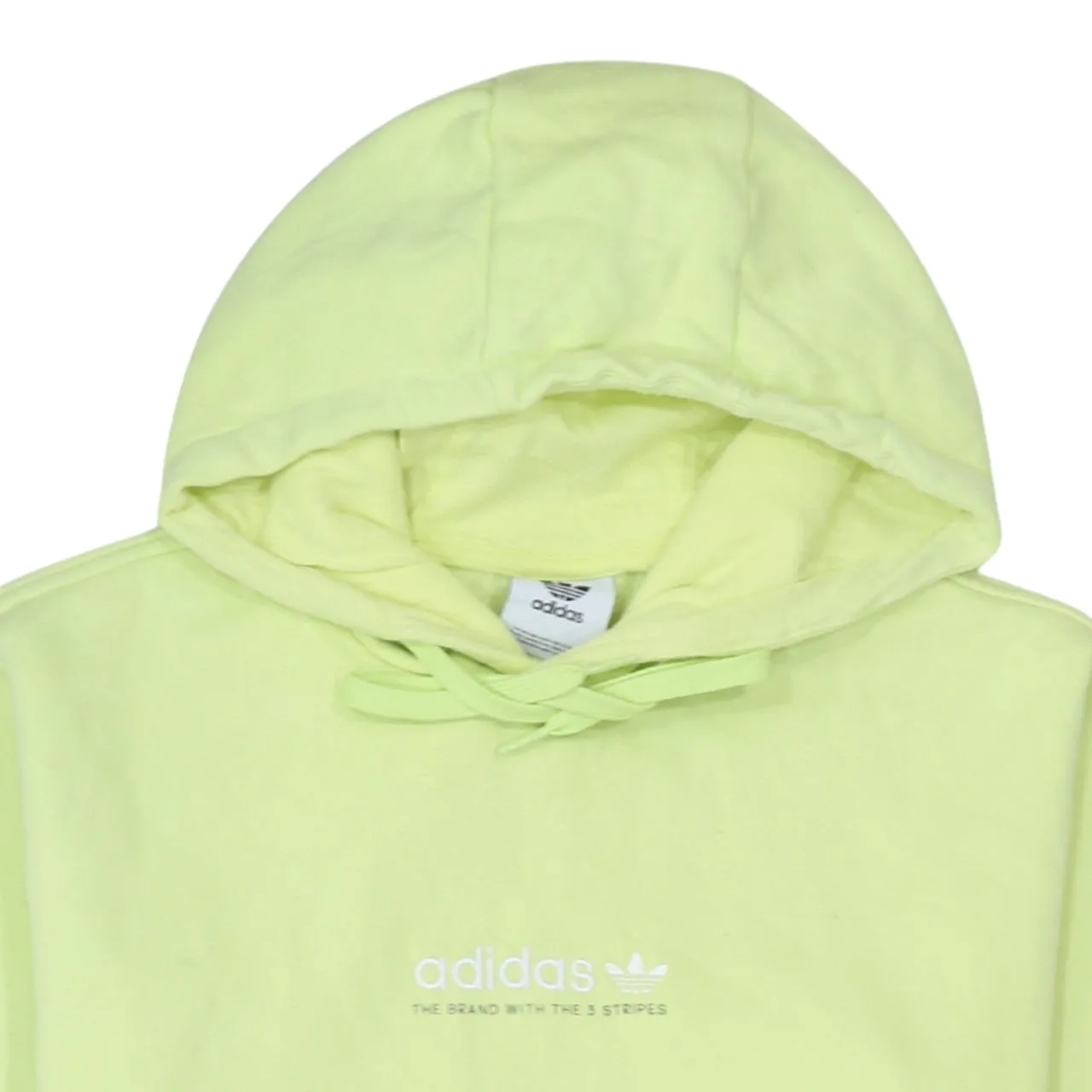 Adidas Light Green Hoodie Men's Small Printed Chest Logo Front Pocket Sweatshirt sold by Vintage Club product image thumbnail 3