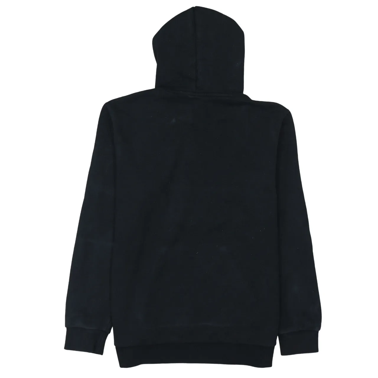 Adidas 90's Drawstring Pockets Pullover Hoodie Medium Black sold by Vintage Club product image thumbnail 2
