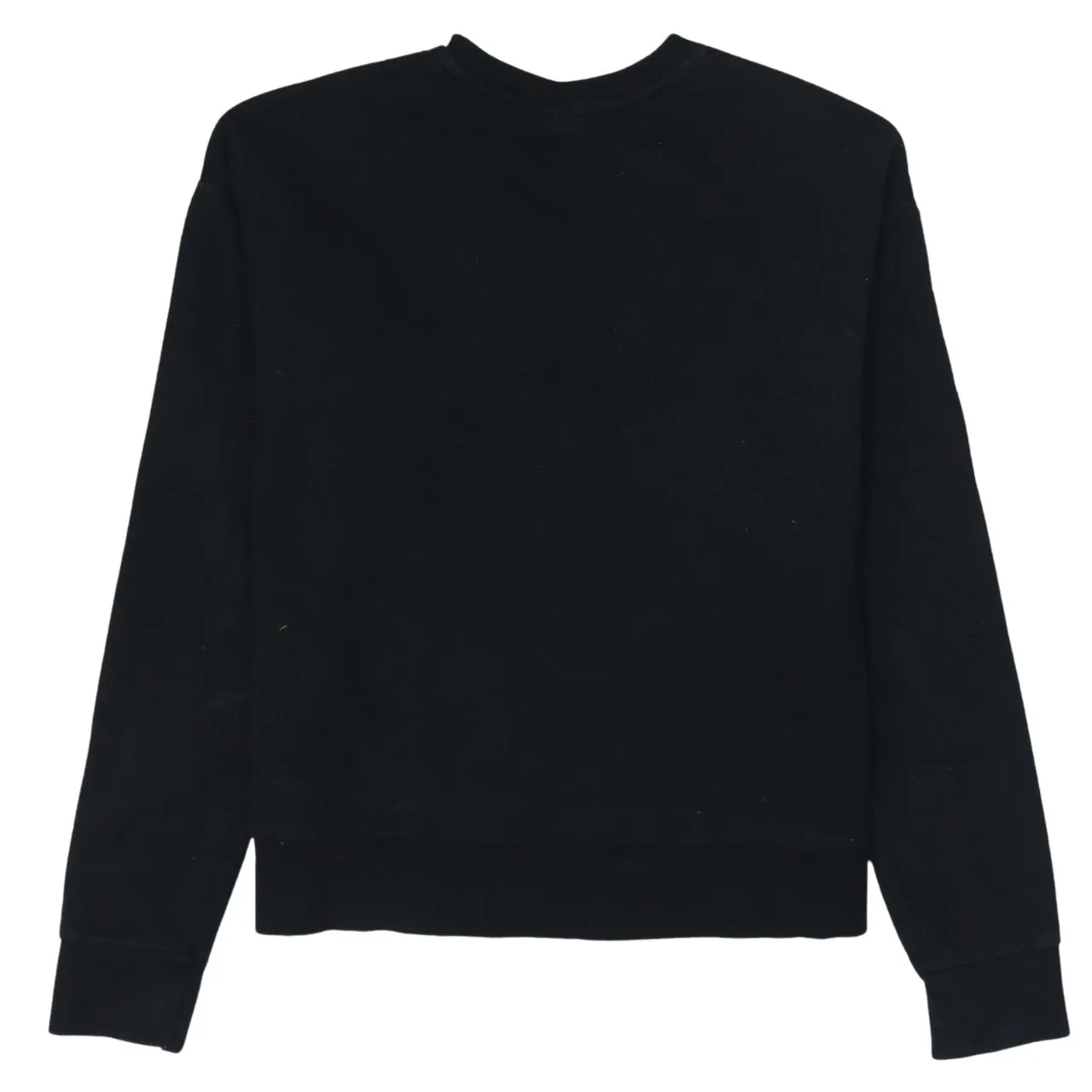 Disney Black Sweatshirt Women’s XSmall Silver Printed Logo Crewneck Pullover Jumper Top sold by Vintage Club product image thumbnail 2